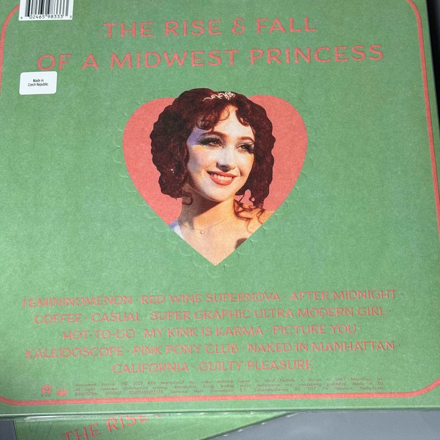 The Rise and Fall of a Midwest Princess by Chappell Roan Vinyl Record LP