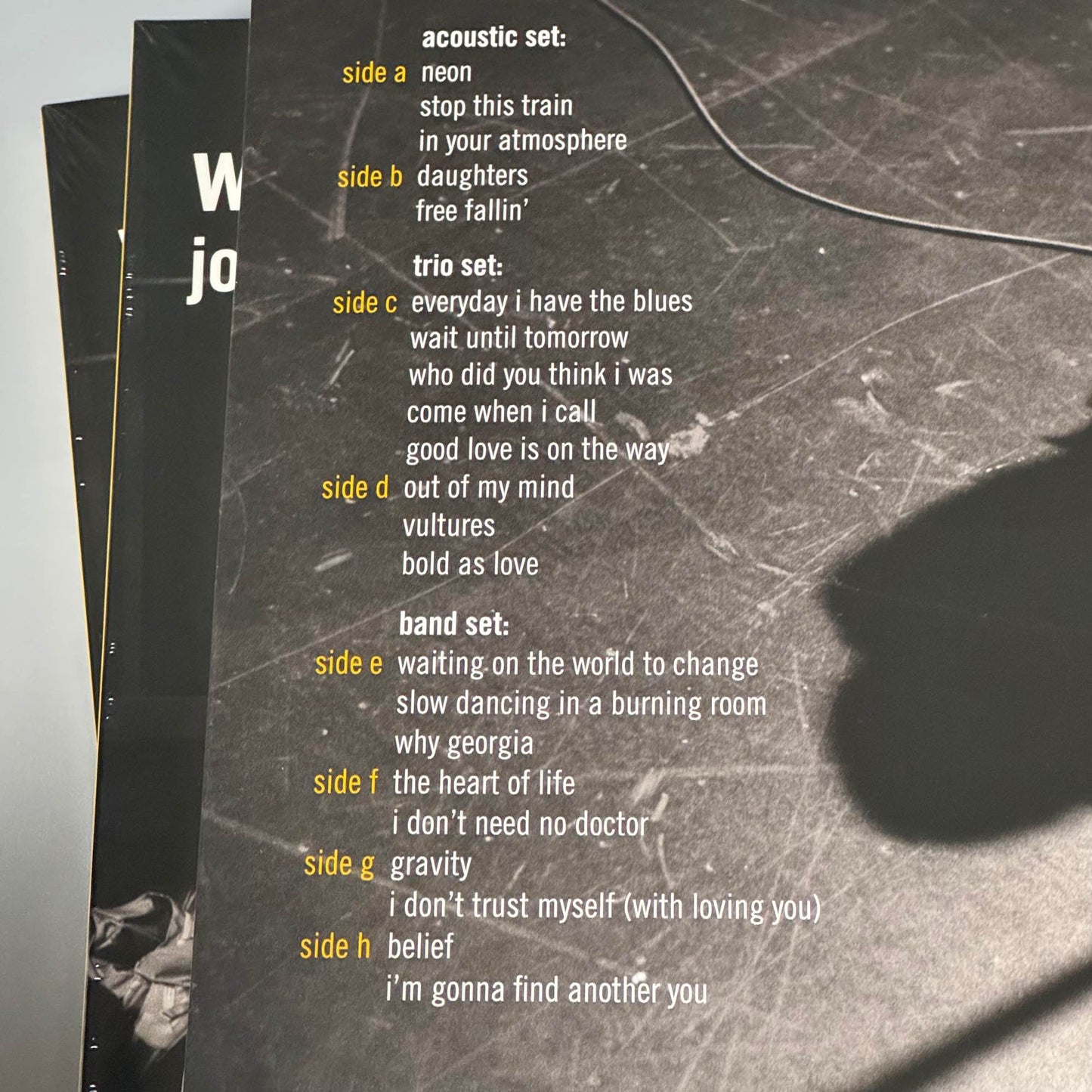 Where The Light Is: John Mayer Live in Los Angeles Vinyl Record LP Album