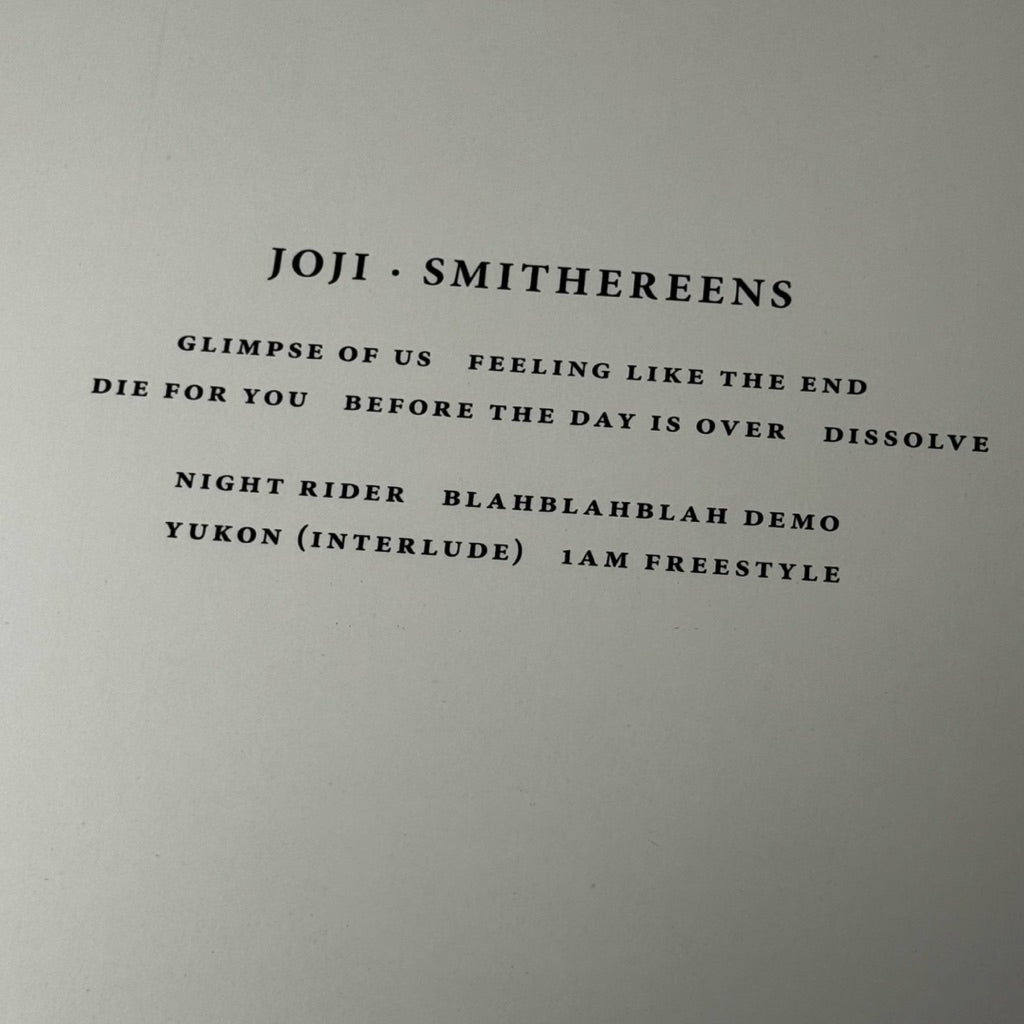 SMITHEREENS by Joji Vinyl Record LP