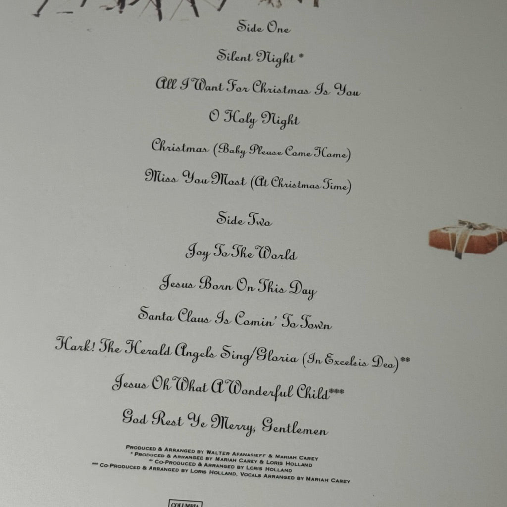 Merry Christmas by Mariah Carey Vinyl Record LP