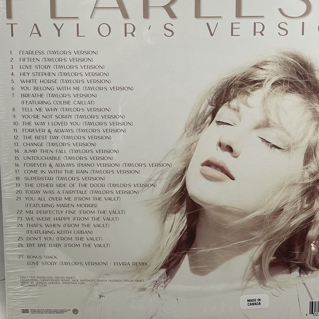 Fearless (Taylor's Version) by Taylor Swift Vinyl Record LP (Gold Vinyl)