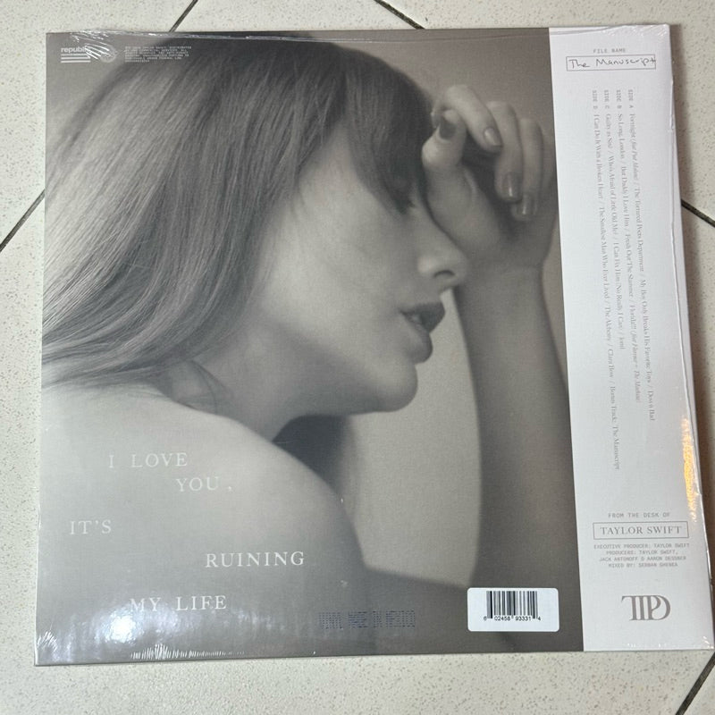 The Tortured Poets Department by Taylor Swift Vinyl Record LP