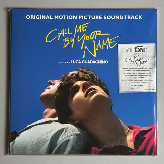 Call Me By Your Name Soundtrack Vinyl Record LP (Pink Vinyl)