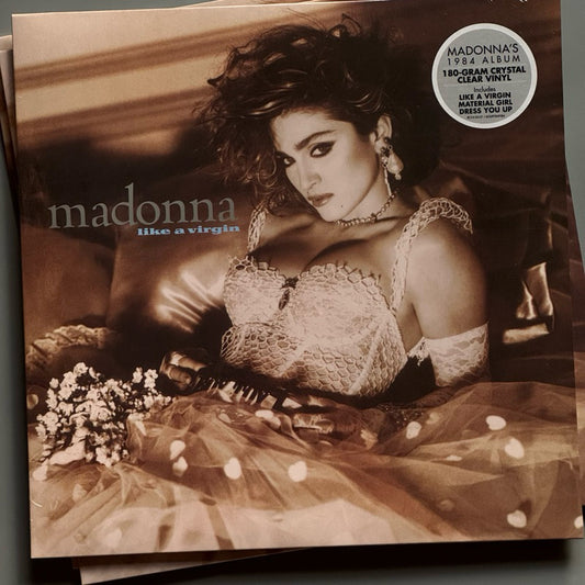 Like a Virgin by Madonna Vinyl Record LP (Clear Vinyl)