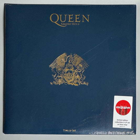 Greatest Hits Vol. 2 by Queen Vinyl Record LP (Blue Vinyl)