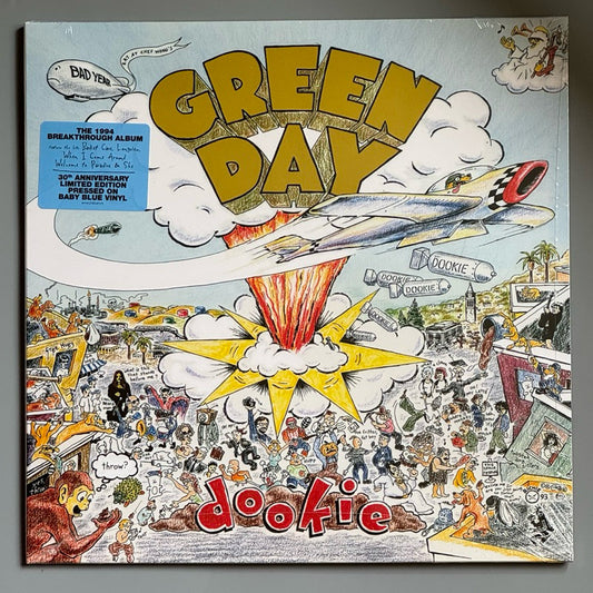 Dookie by Green Day Vinyl Record LP (Baby Blue Vinyl)