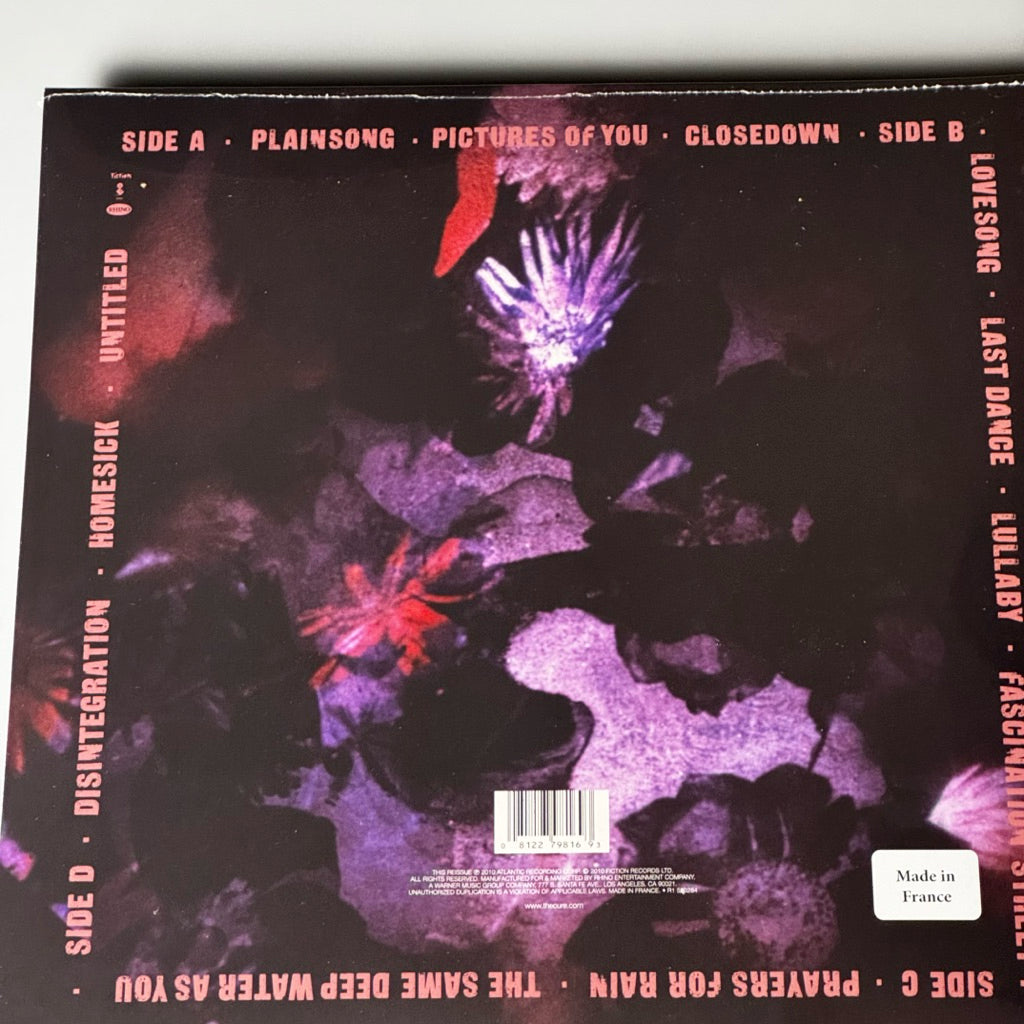 Disintegration by The Cure Vinyl Record LP