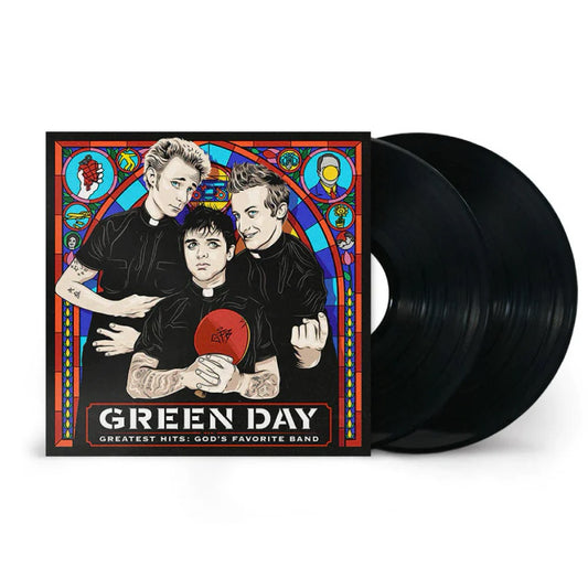 Greatest Hits: God’s Favorite Band by Green Day Vinyl Record LP